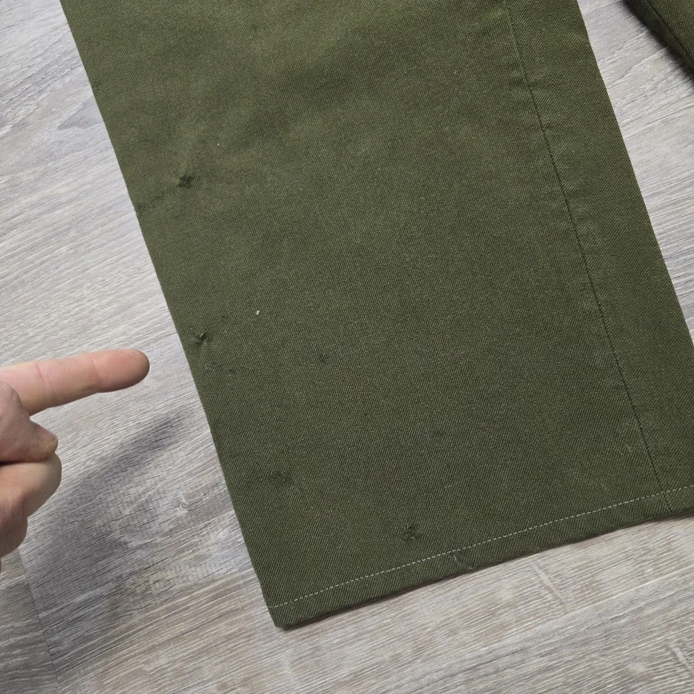 US Army M-1951‎ Heavy Wool Field Trousers 50s Korean War Waldes Zip Medium 34x26